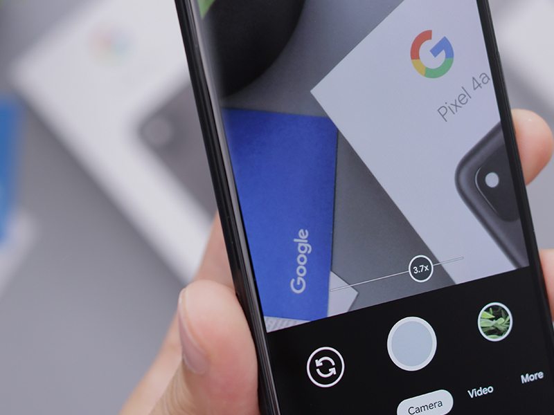 Google phone taking photo of other Google products