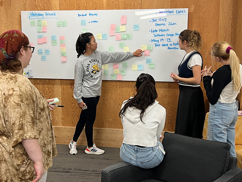 Yumi Kikuchi leads a design thinking exercise