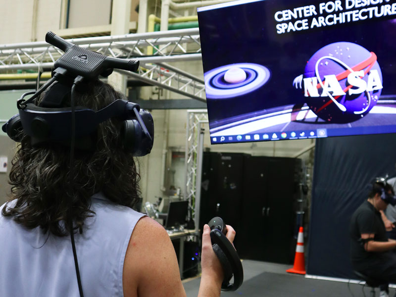 Maggie Schoonover and Kristyn Waits lead the OpenXR Lab at Wichita State University