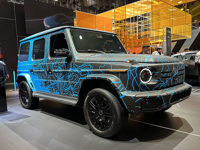 Mercedes Benz Electric G-Class Vehicle at CES 2024
