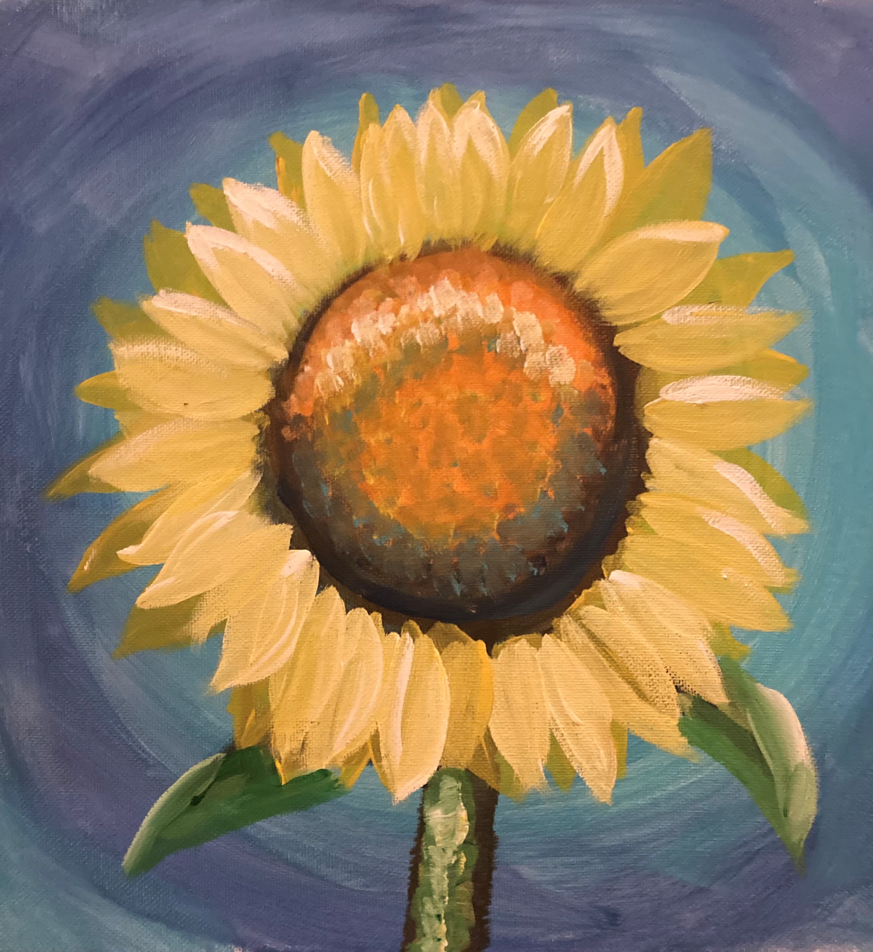 painted sunflower