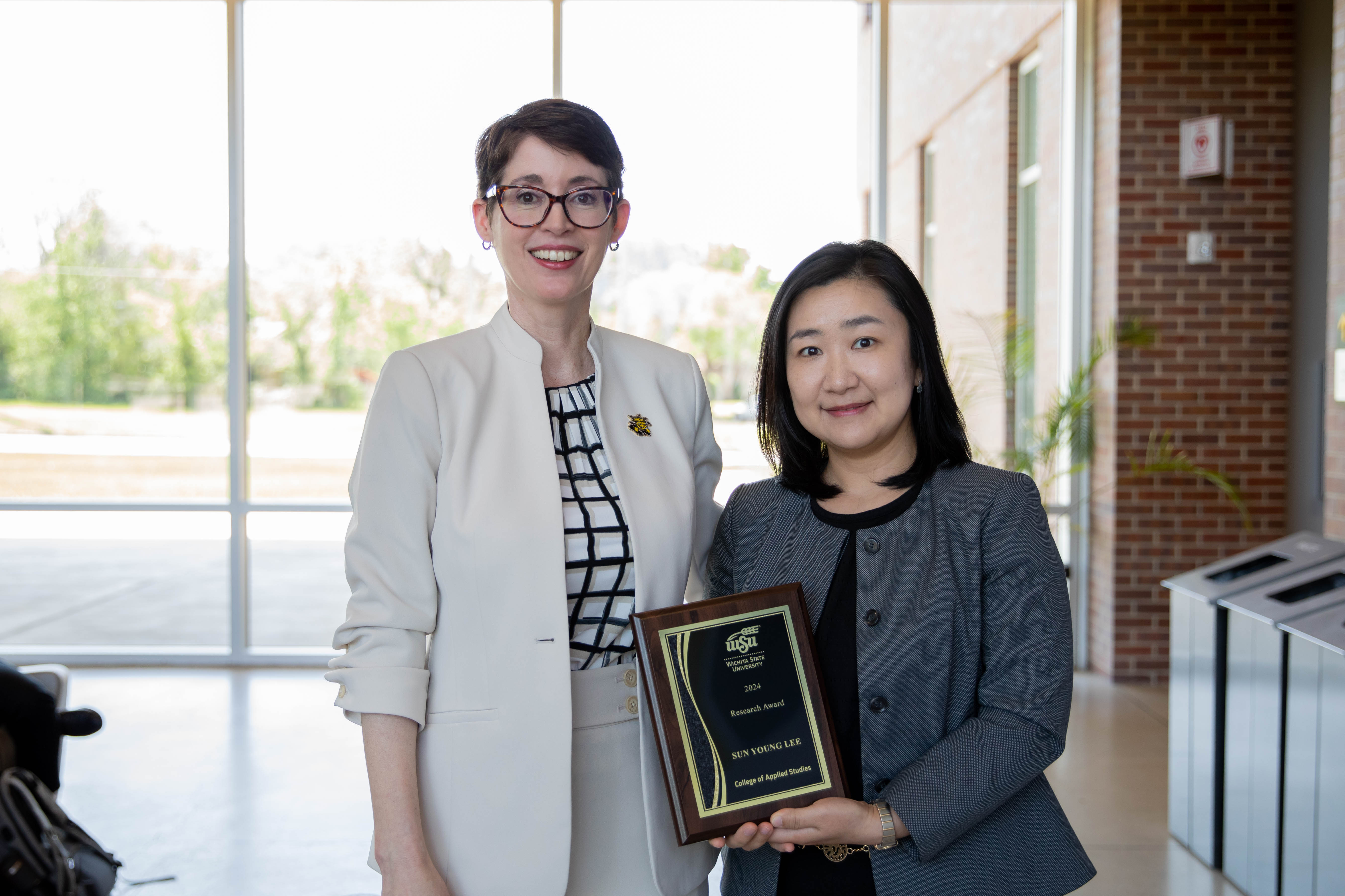CAS Dean, Dr. Jennifer Friend, and CAS Assistant Professor, School of Education, Dr. Sun Young Lee