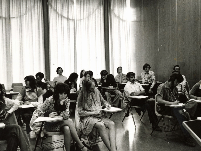 College of Education students in Corbin Education Building