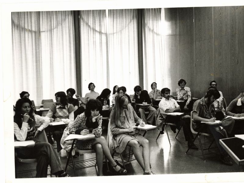 College of Education students in Corbin Education Building