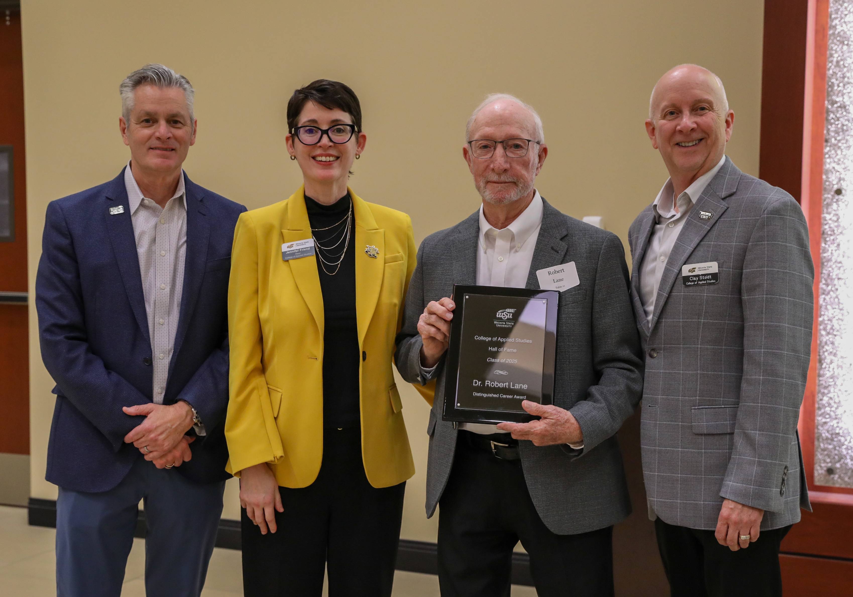 Robert Lane with Award