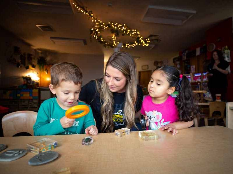 Teacher with 2 Students