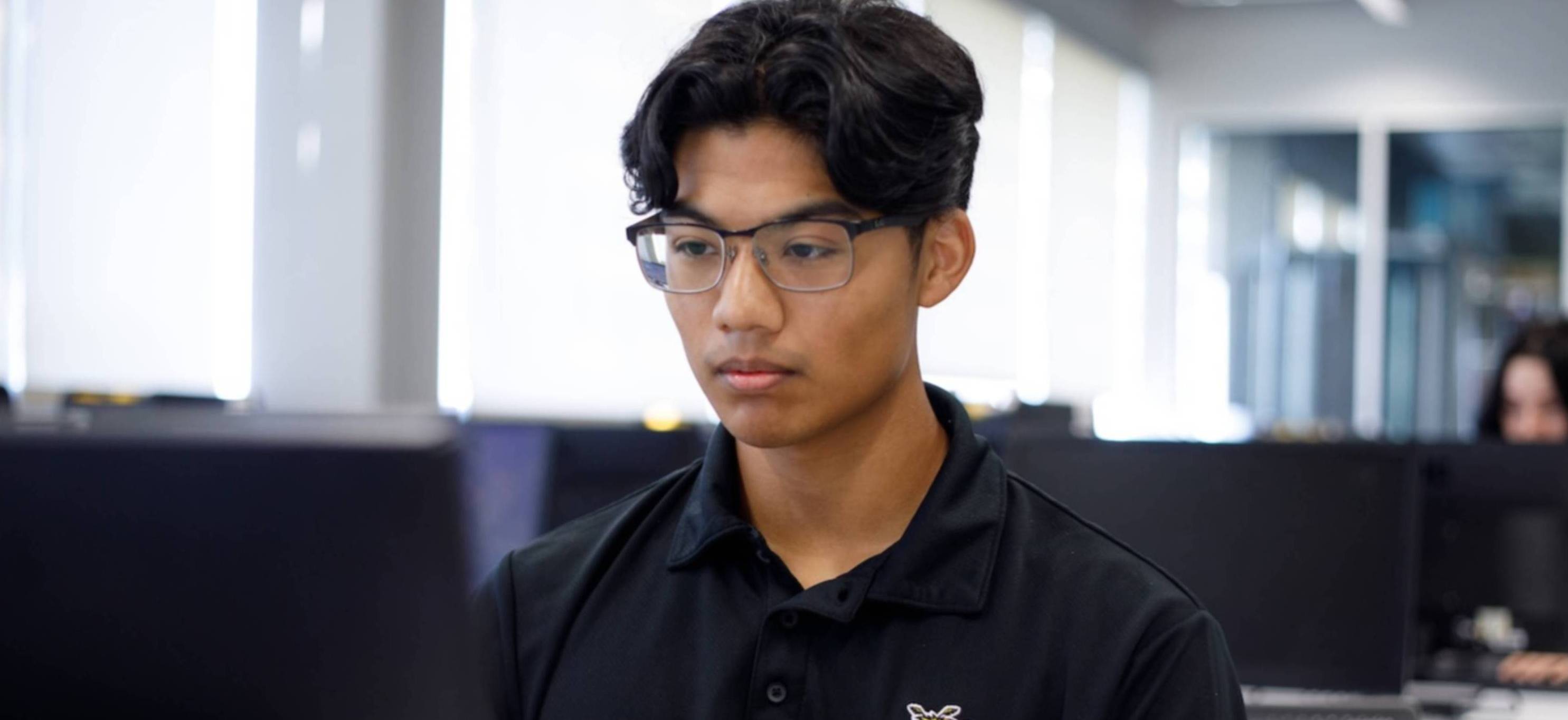 Undergraduate Student in Lab