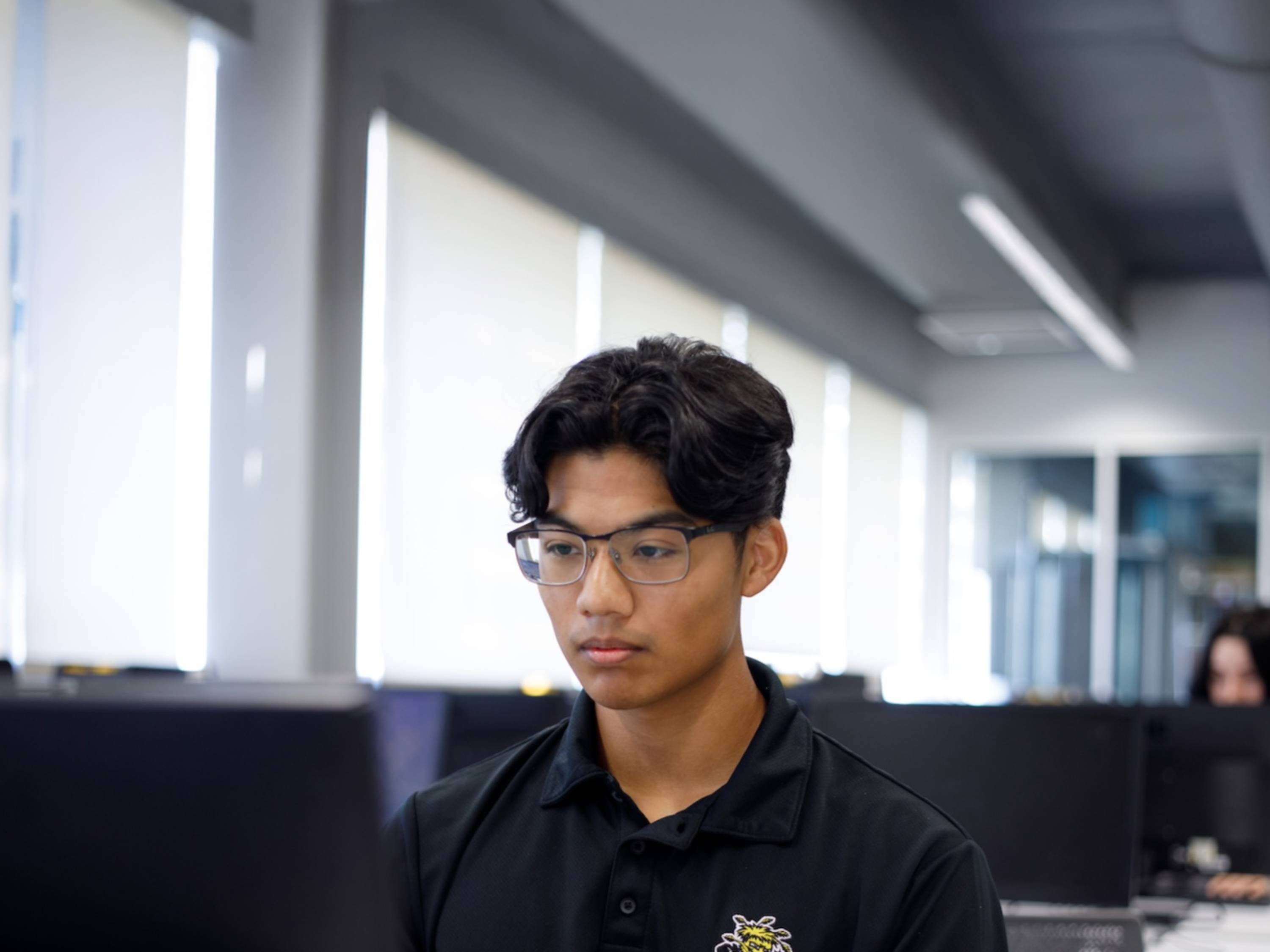 Undergraduate Student in Lab