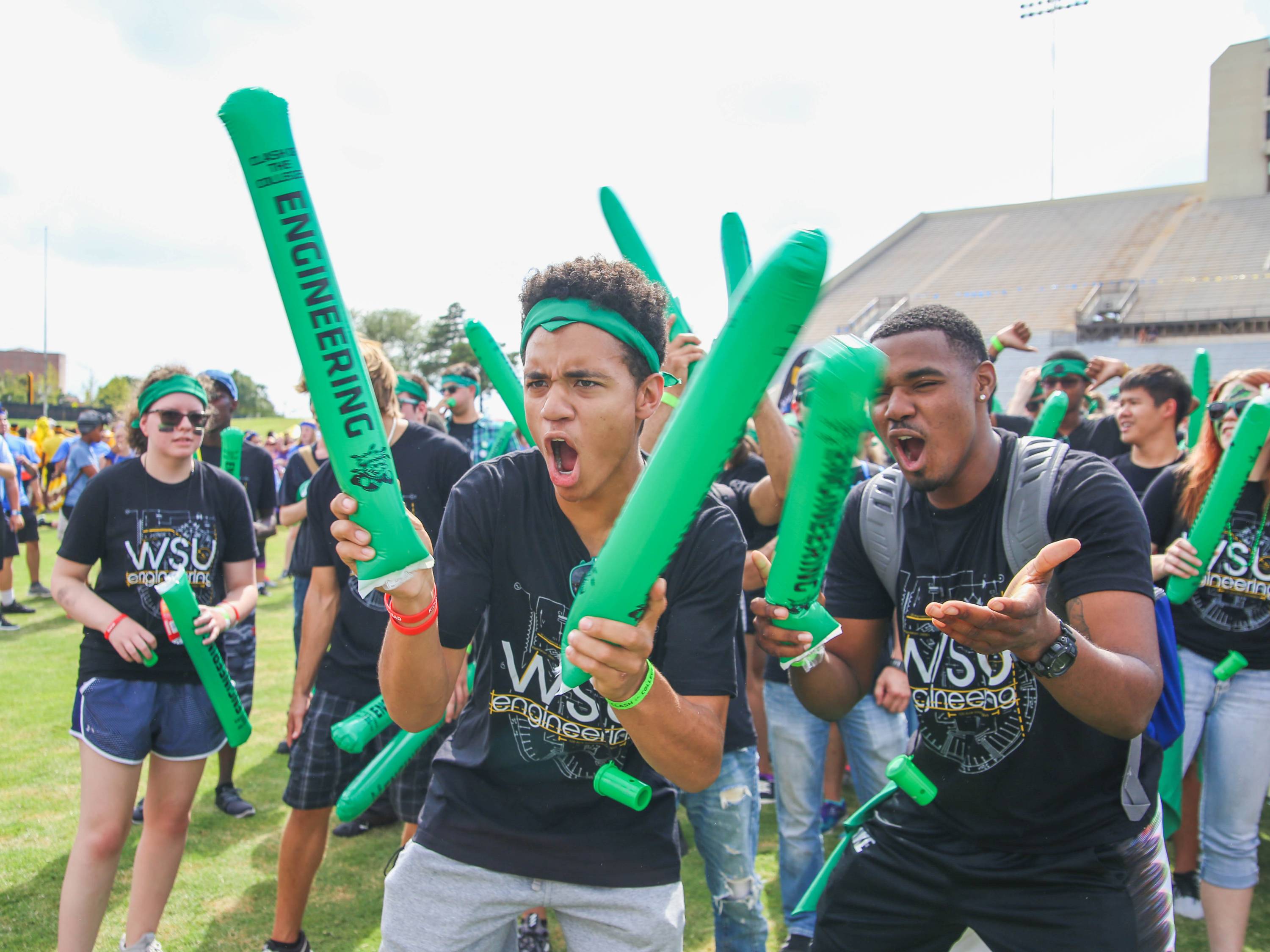 Engineering students at Clash of the Colleges.