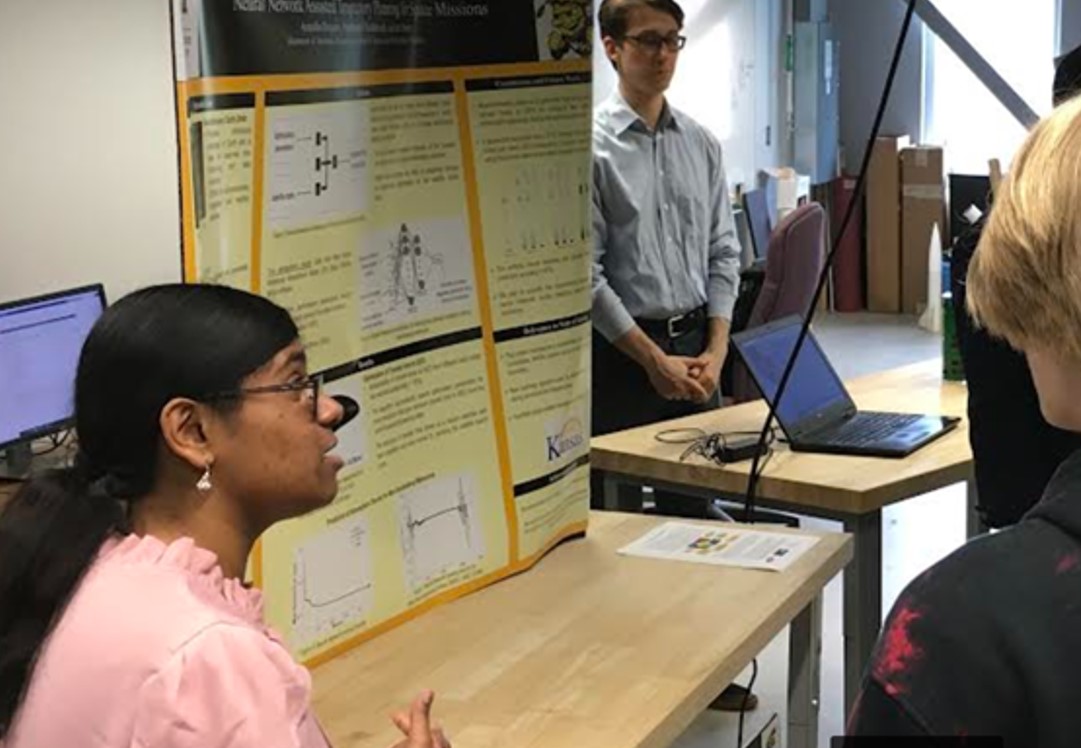 Amrutha Dasyam presenting at Engineering Open House