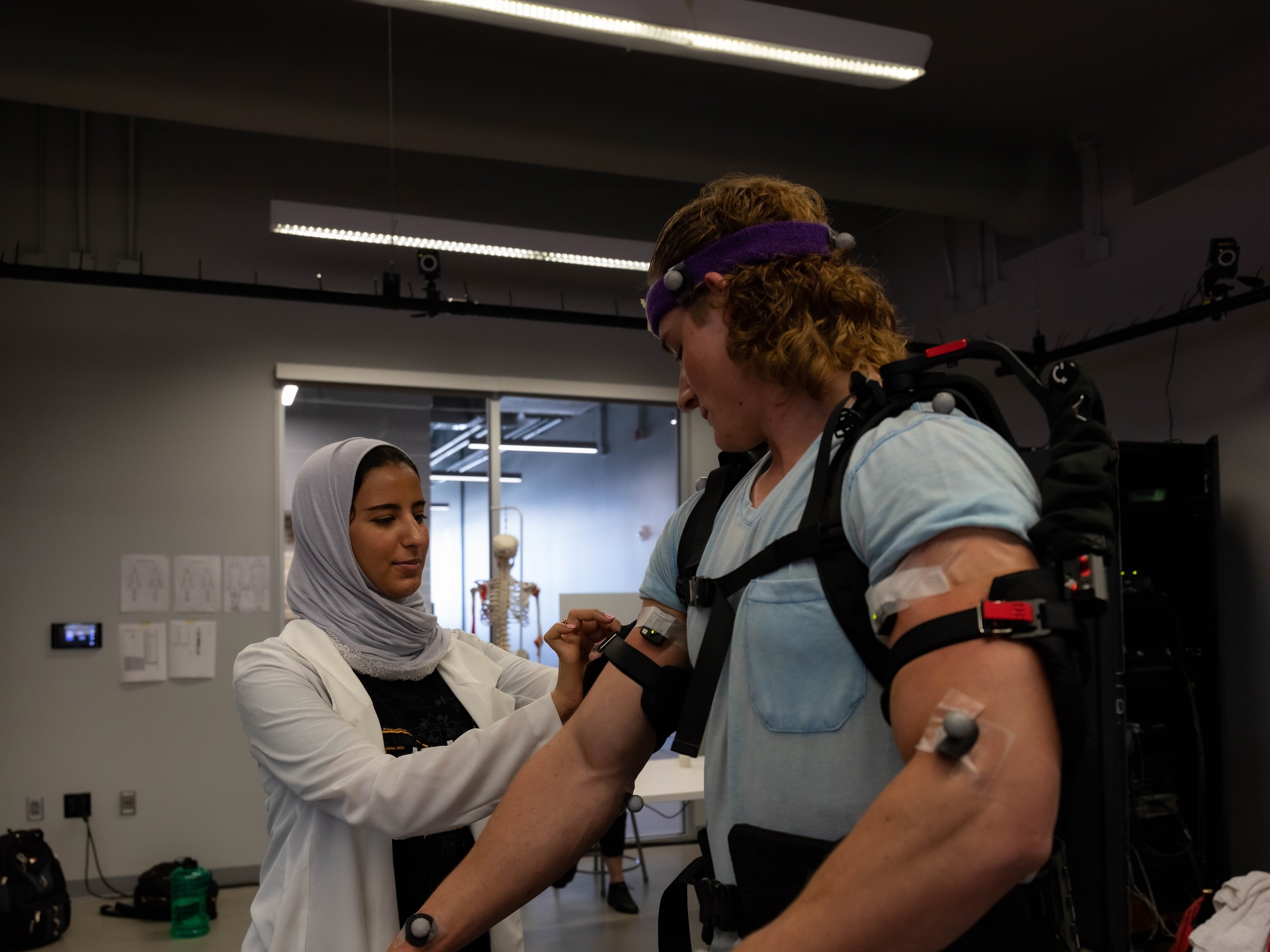 Students in Biomechanics Lab