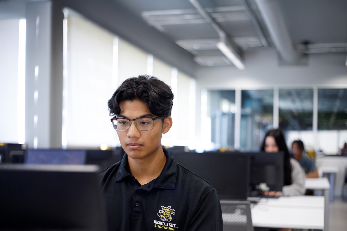 Student on Computer