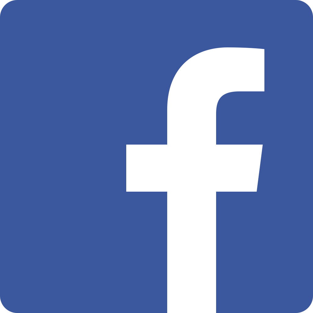 Facebook logo button. 