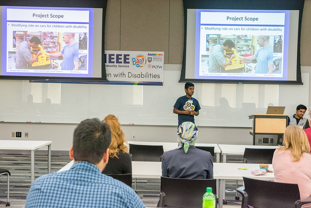 EPICS in IEEE at WSU: Thanatheepan, Project Manager EPICS in IEEE at WSU, providing an outline about the program