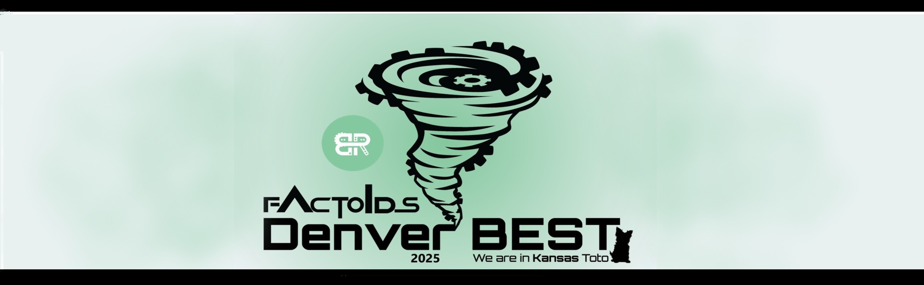Denver BEST in Wichita logo - tornado with catch phrase "We are in Kansas Toto!"