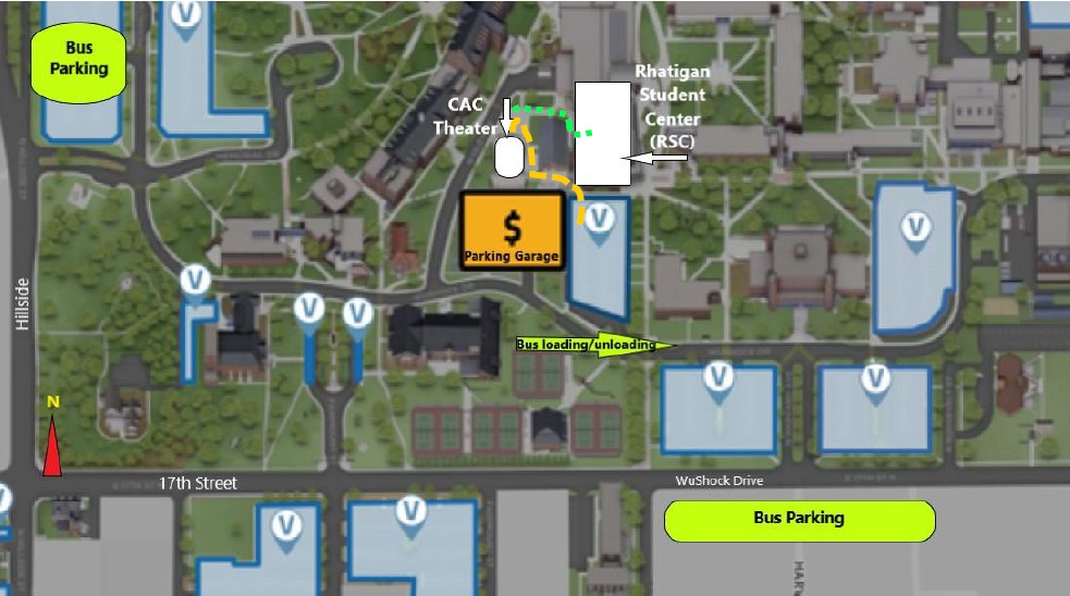 WSU CAC & RSC parking map