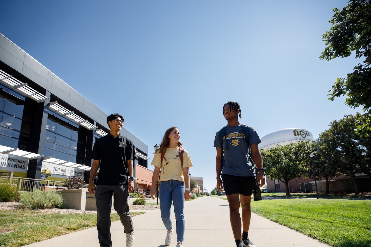 Engineering Students On Campus