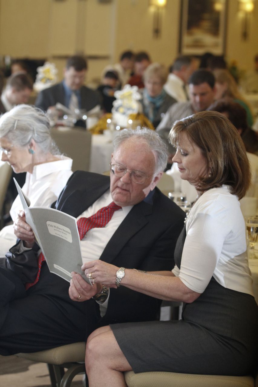 WSU Foundation: President and CEO of the WSU Foundation, Dr. Elizabeth King, spoke at the event. Dr. Jim Rhatigan (left) also attended.