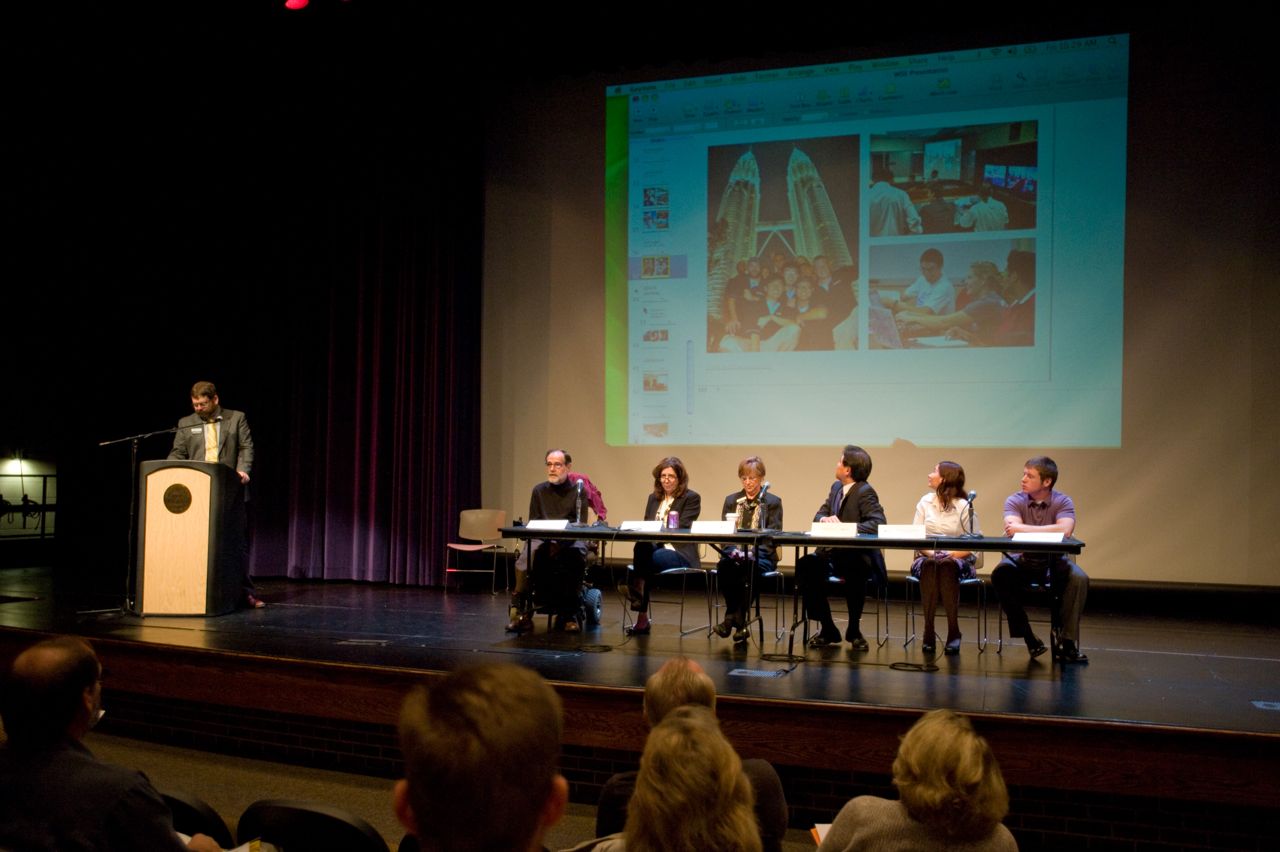 A faculty panel answers parent questions.