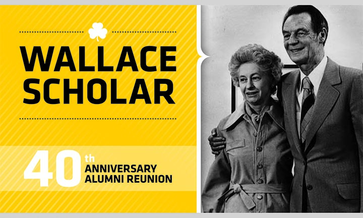 Wallace Scholar 40th Anniversary Alumni Reunion header