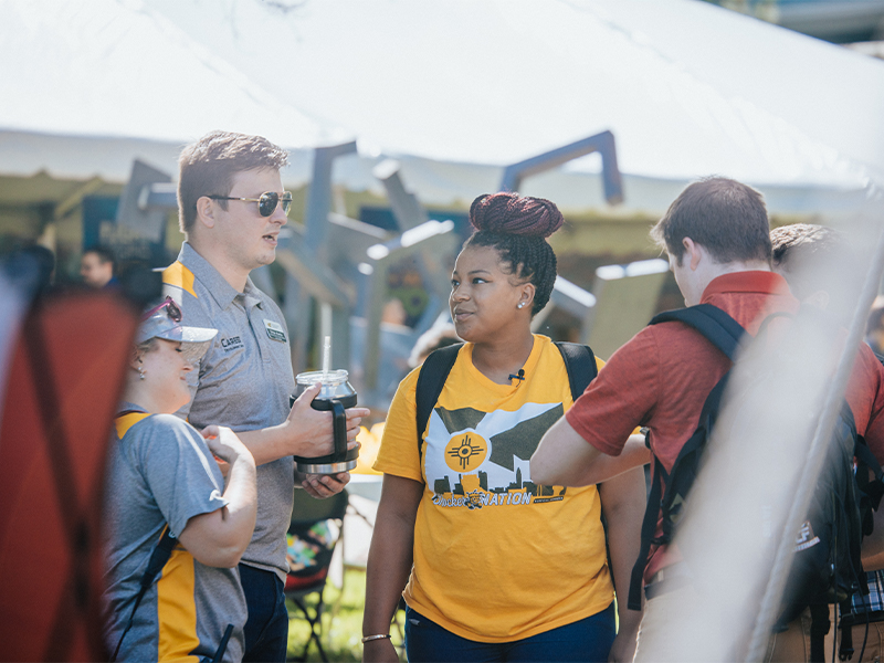 WSU students at an event