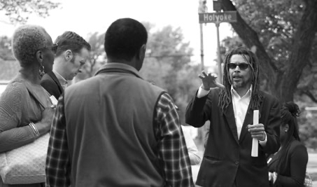 Photo: Darryl Carrington, community liason for the Shocker Neighborhood Coalition, works to improve safety and community engagement in neighborhoods bordering Wichita State. His work is made possible by a $250,000 three-year grant from the Kansas Health Foundation.