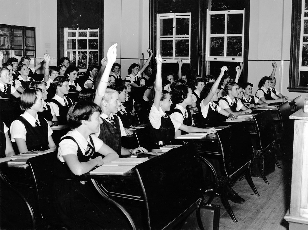 Old classroom photo