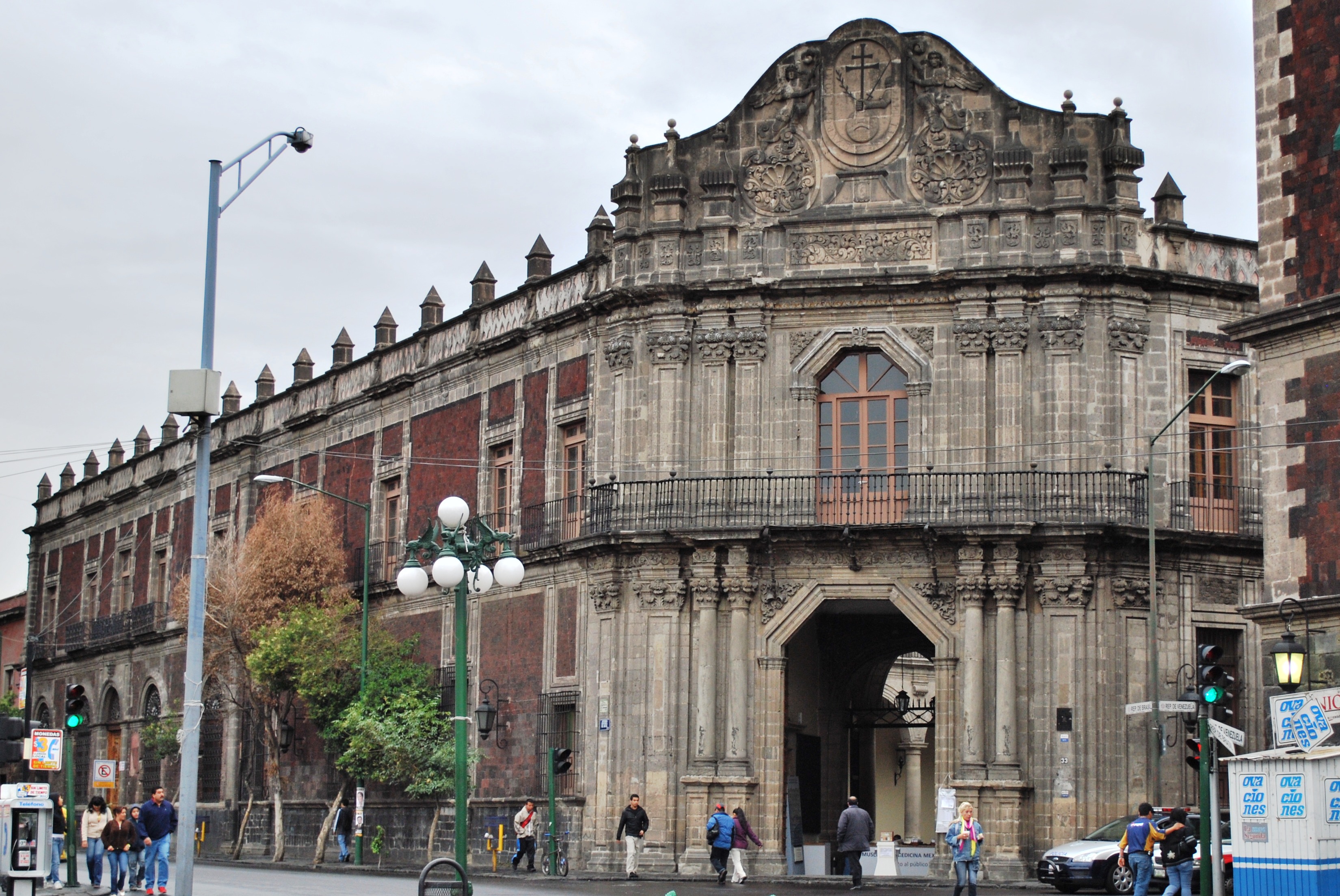 Facade of Inquisition Hall in Mexico City