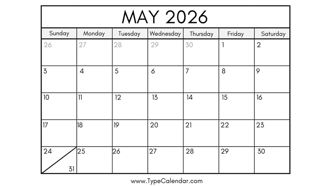 NMR reservation calendar for May 2026