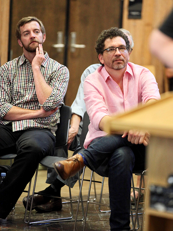 MFA students and faculty attend a workshop