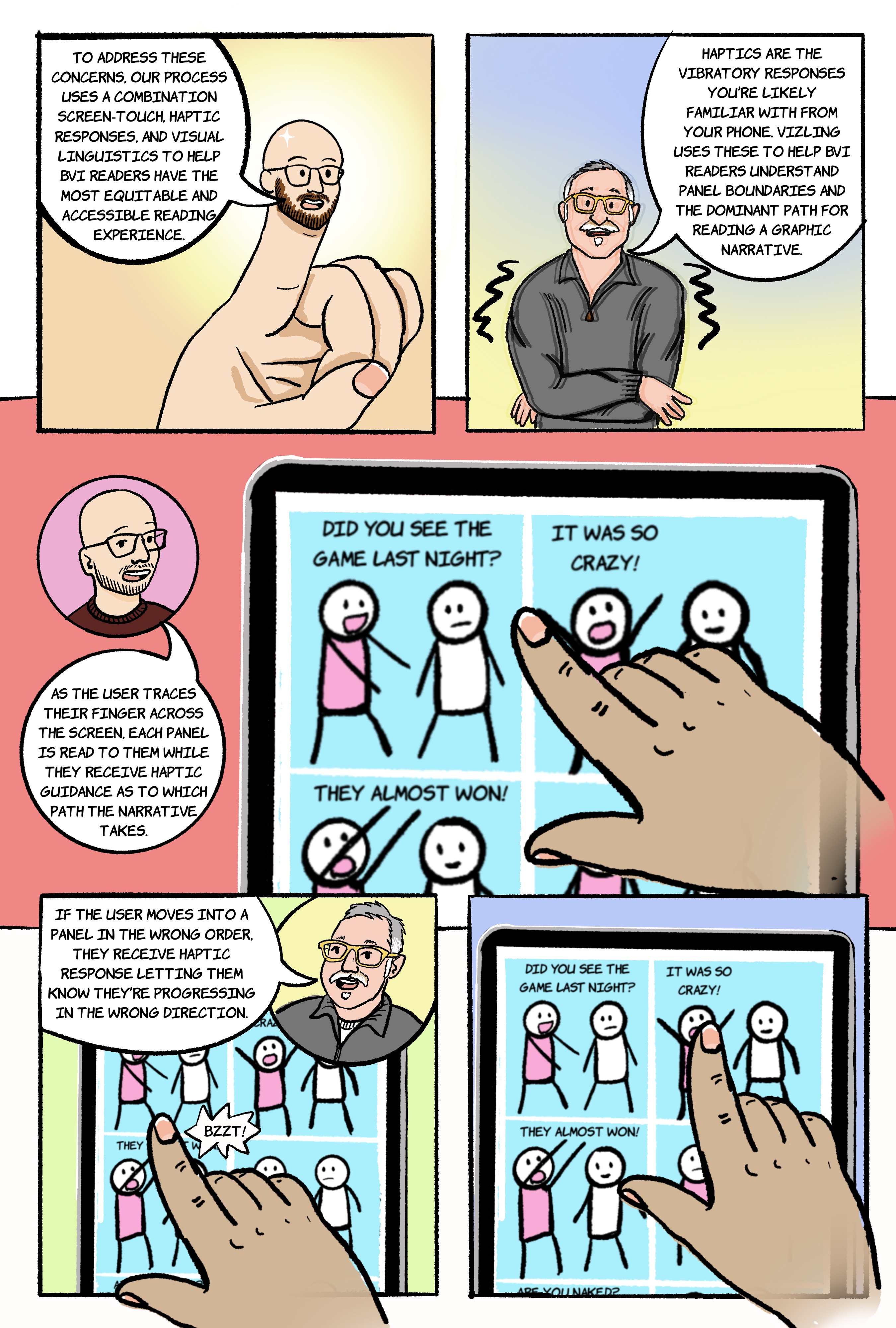 Page 3 of the comic. Text version is presented alongside the comic.