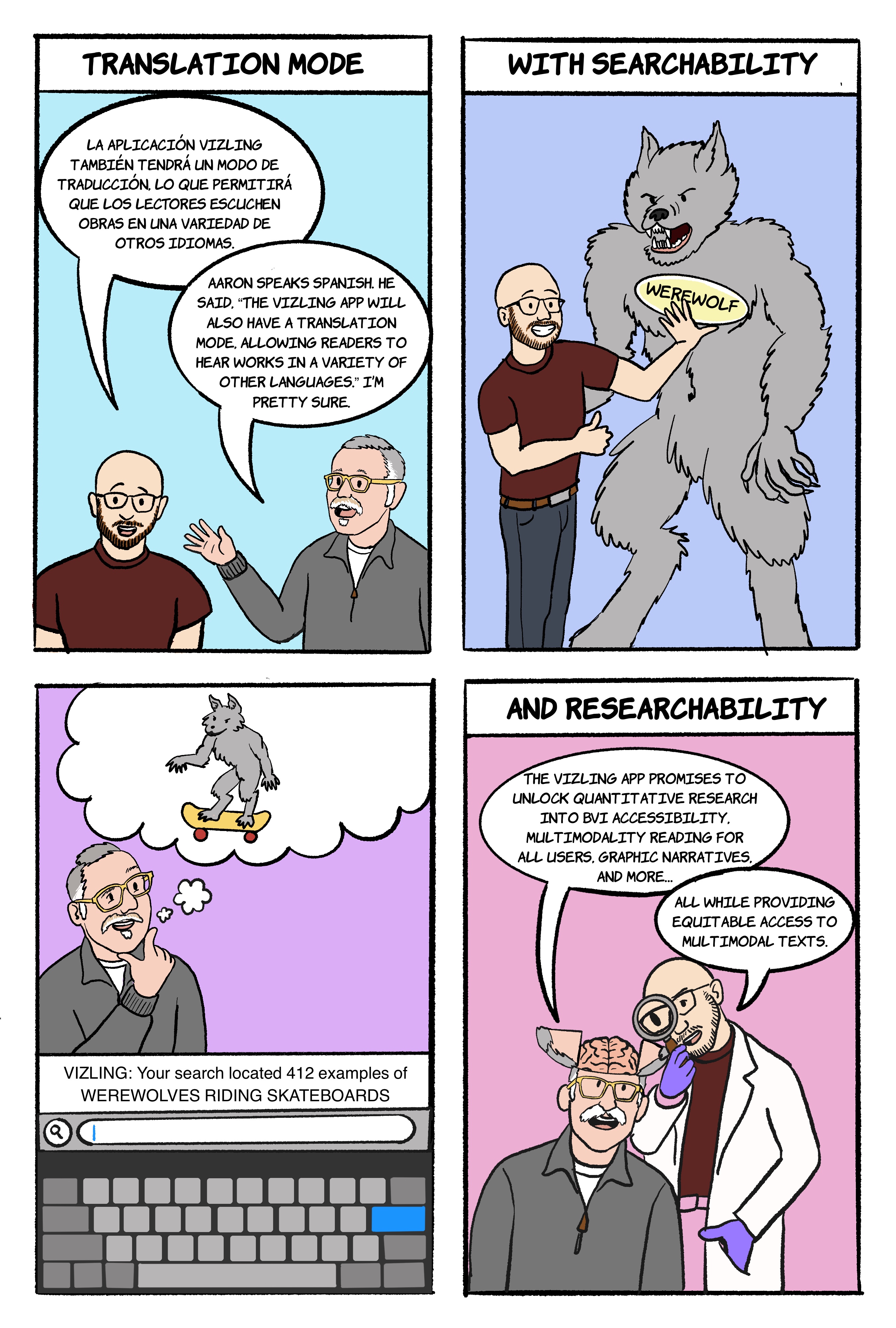 Vizling page 6 - Text version is presented alongside the comic.
