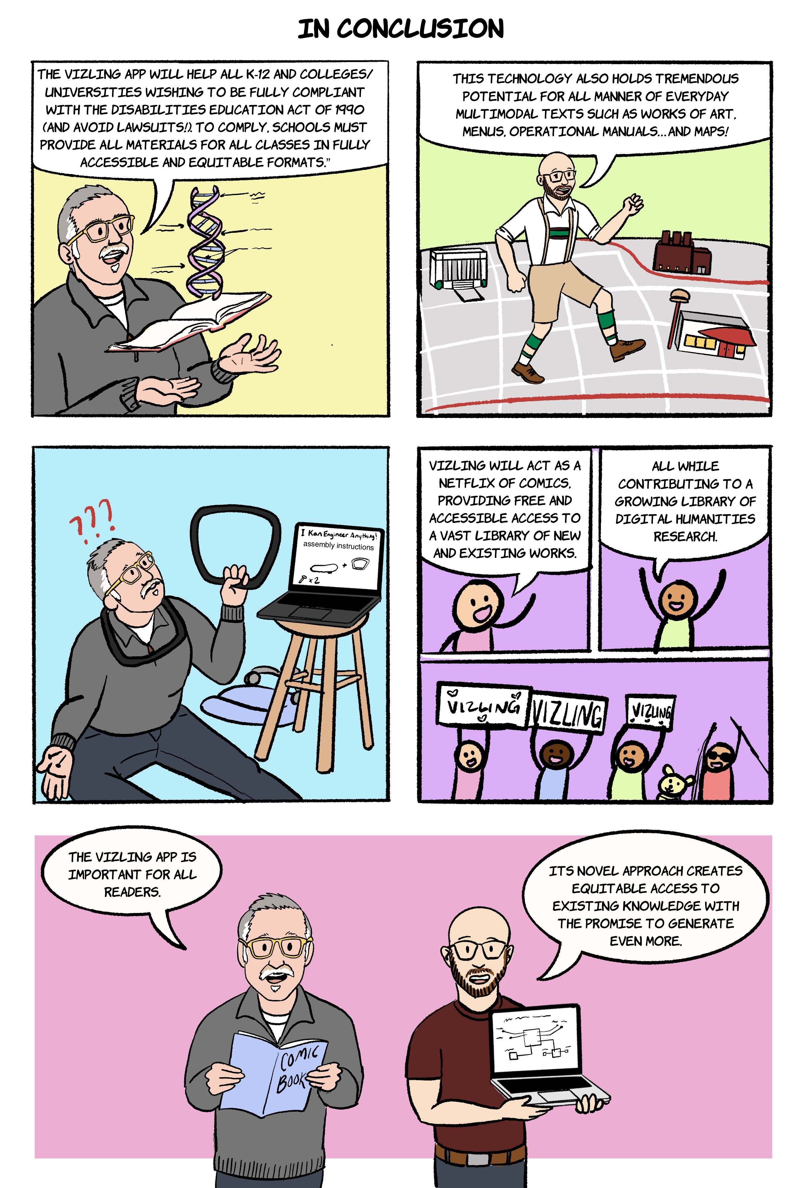 Vizling page 8. Last page. Text version is presented alongside the comic.