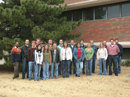 Photo of Sigma Gamma Epsilon members. 