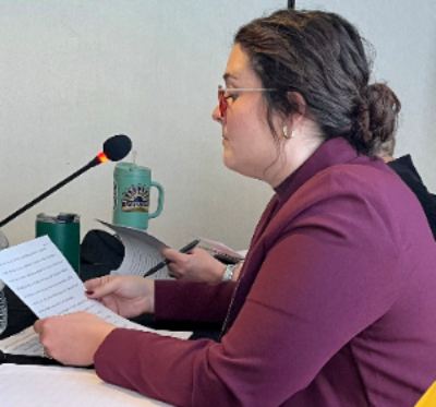 Allison Johnson delivers her paper