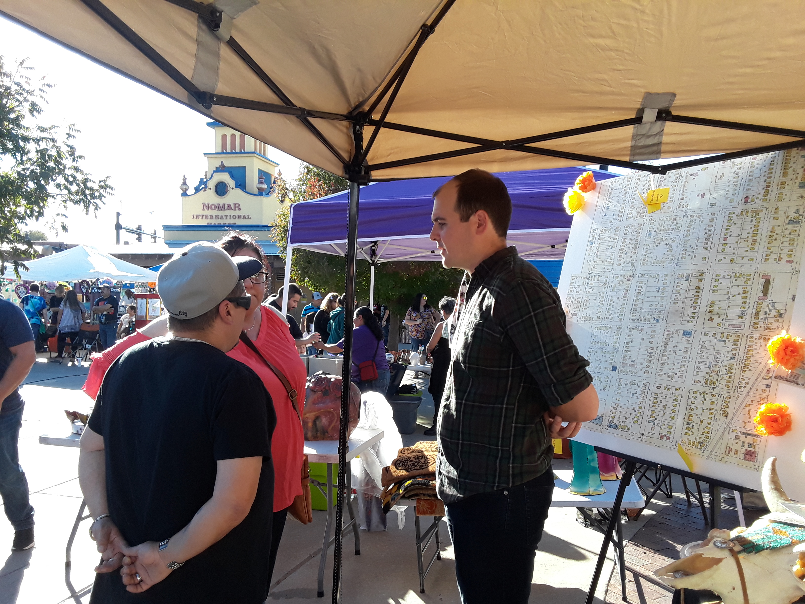 Students at a North End History event