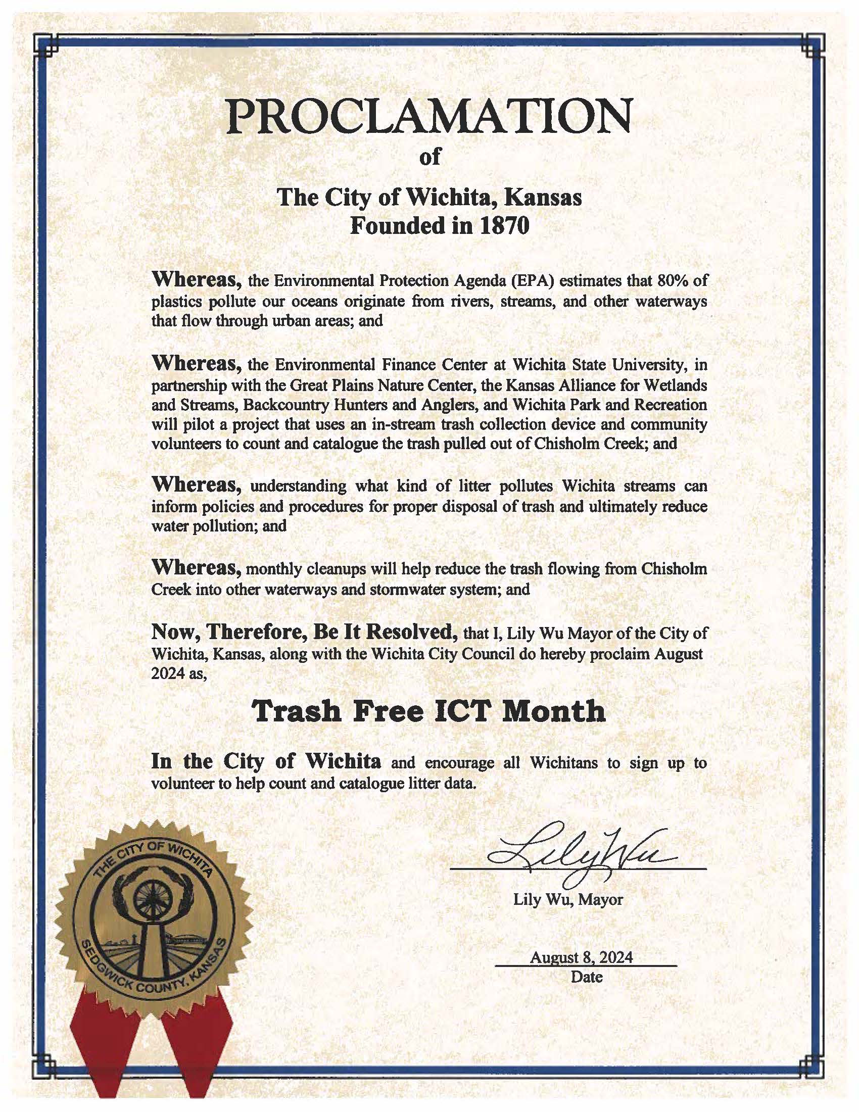 Proclamation of The City of Wichita