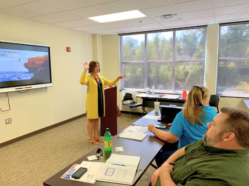 EFC Director Tonya Bronleewe teaches a water utility workforce workshop