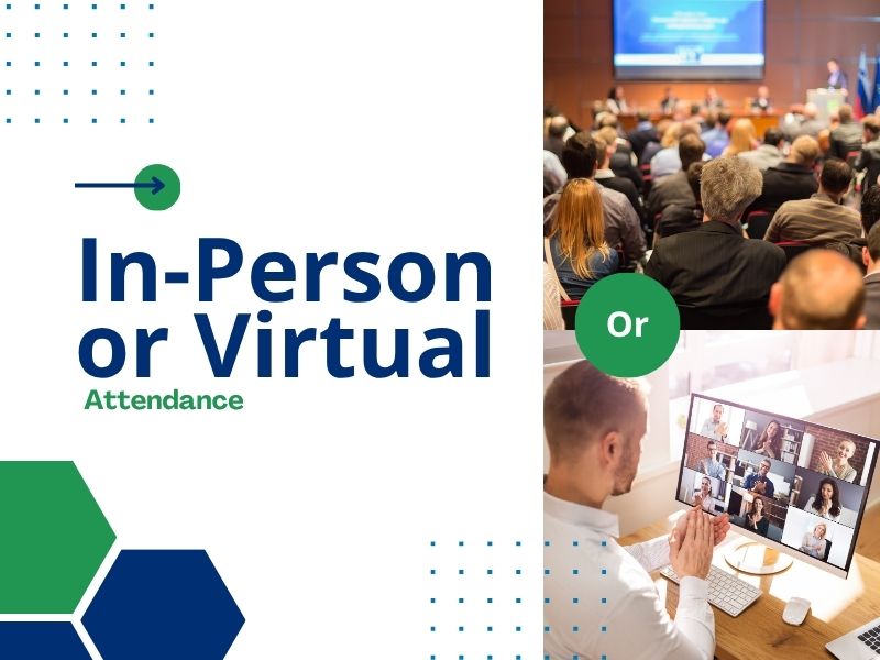 attend in-person or online