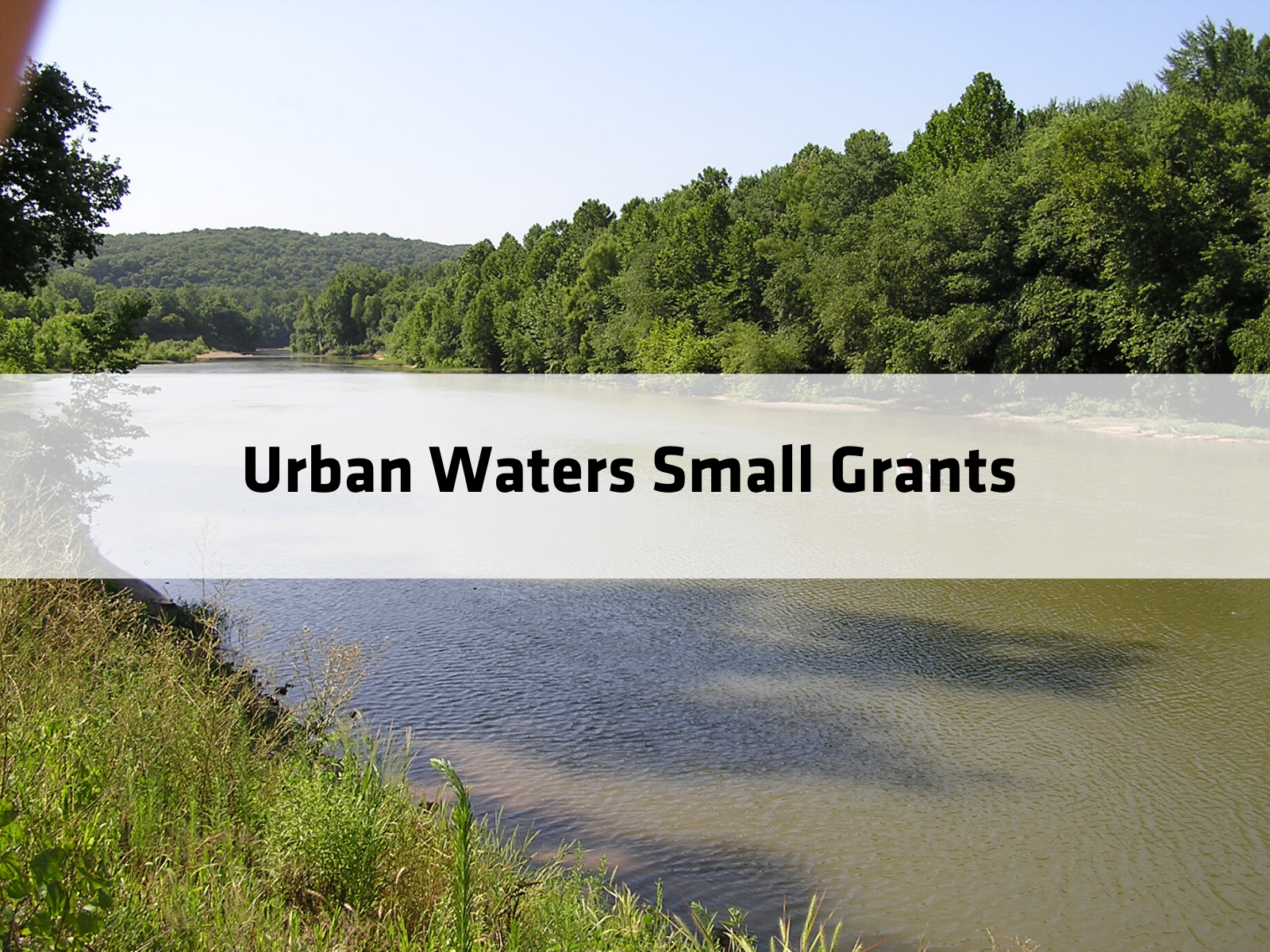 Urban Waters Small Grants 