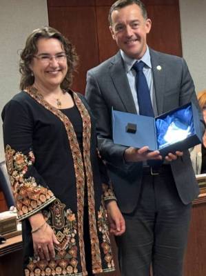 Lisa Parcell and Blake Benson