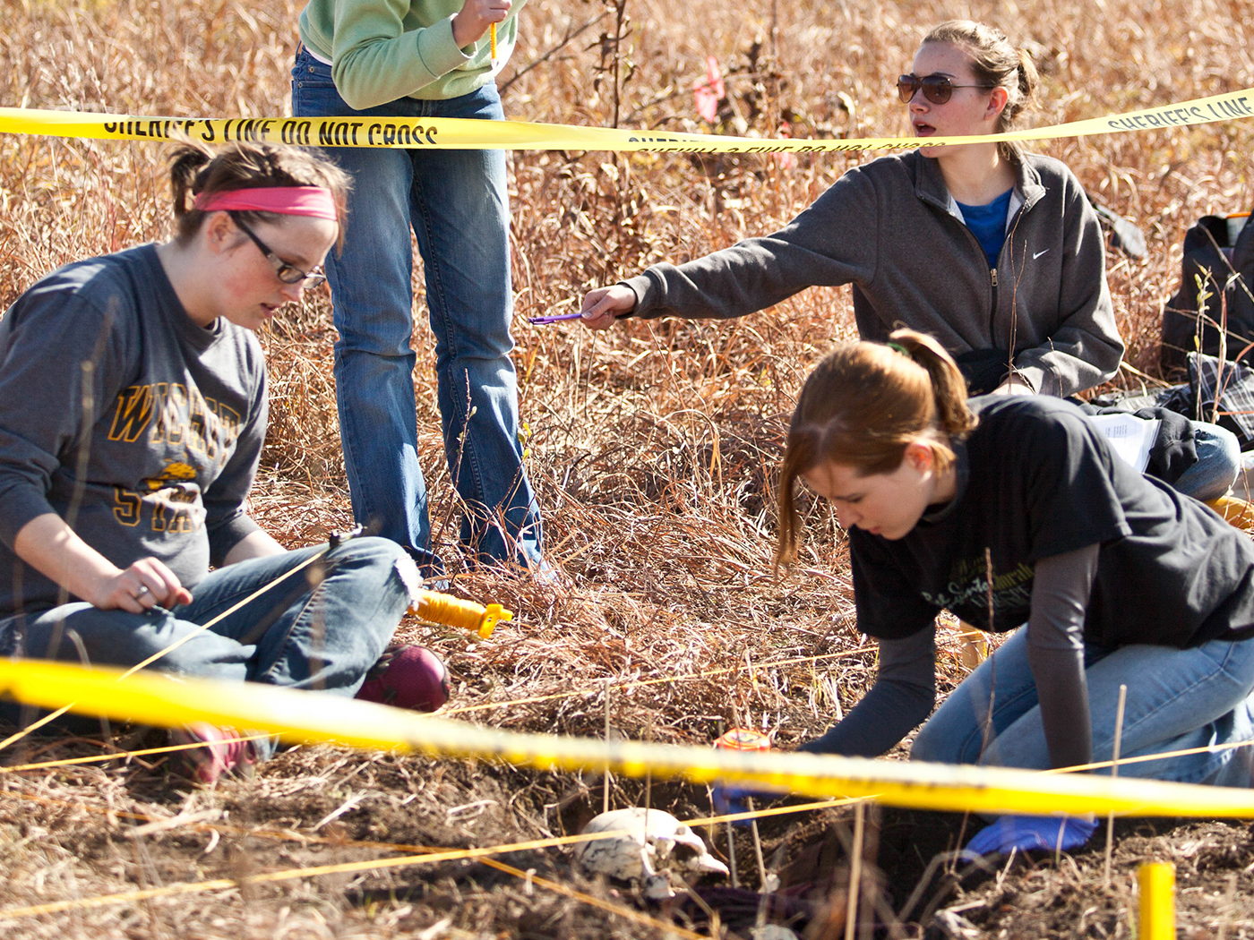 Forensics class at Skeleton Acres.