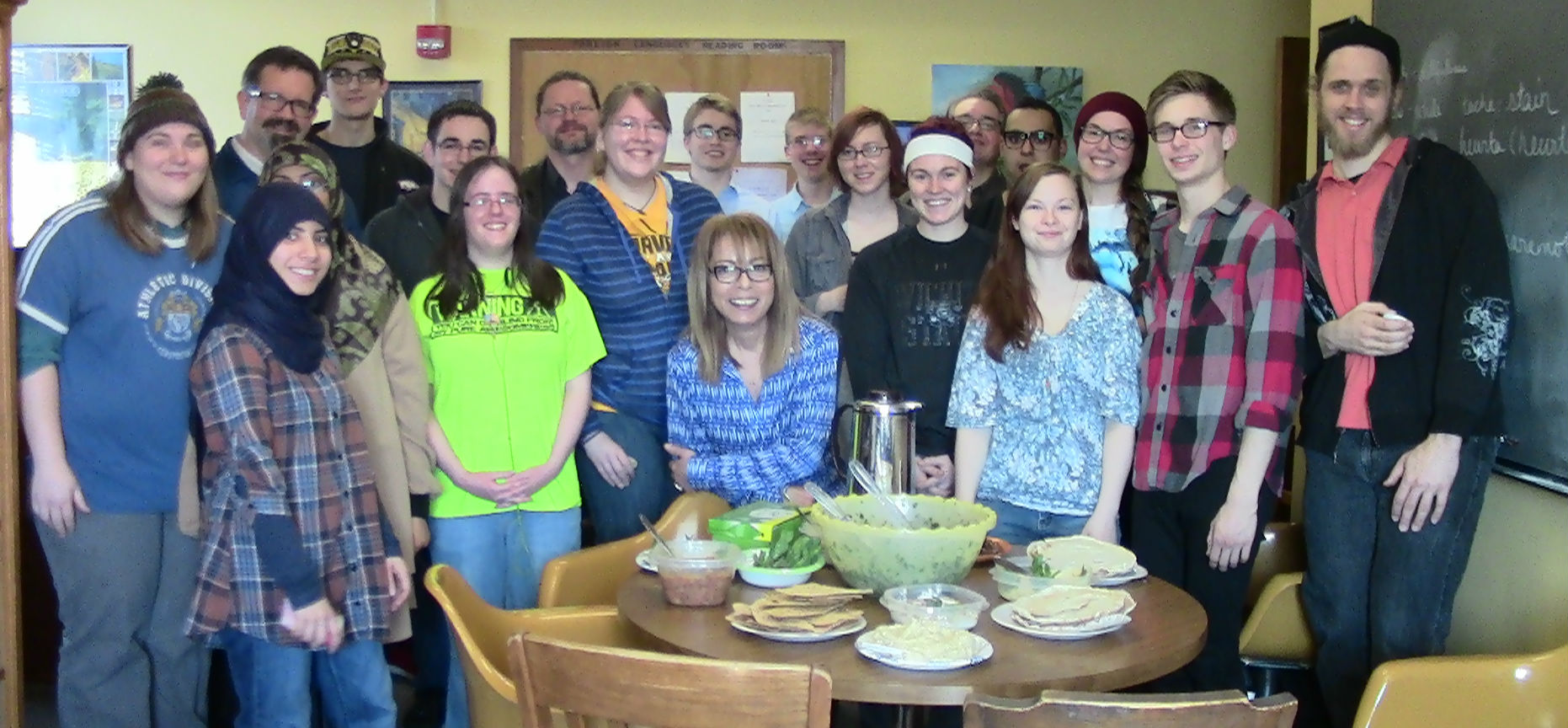 Header image of Arabic language students. 