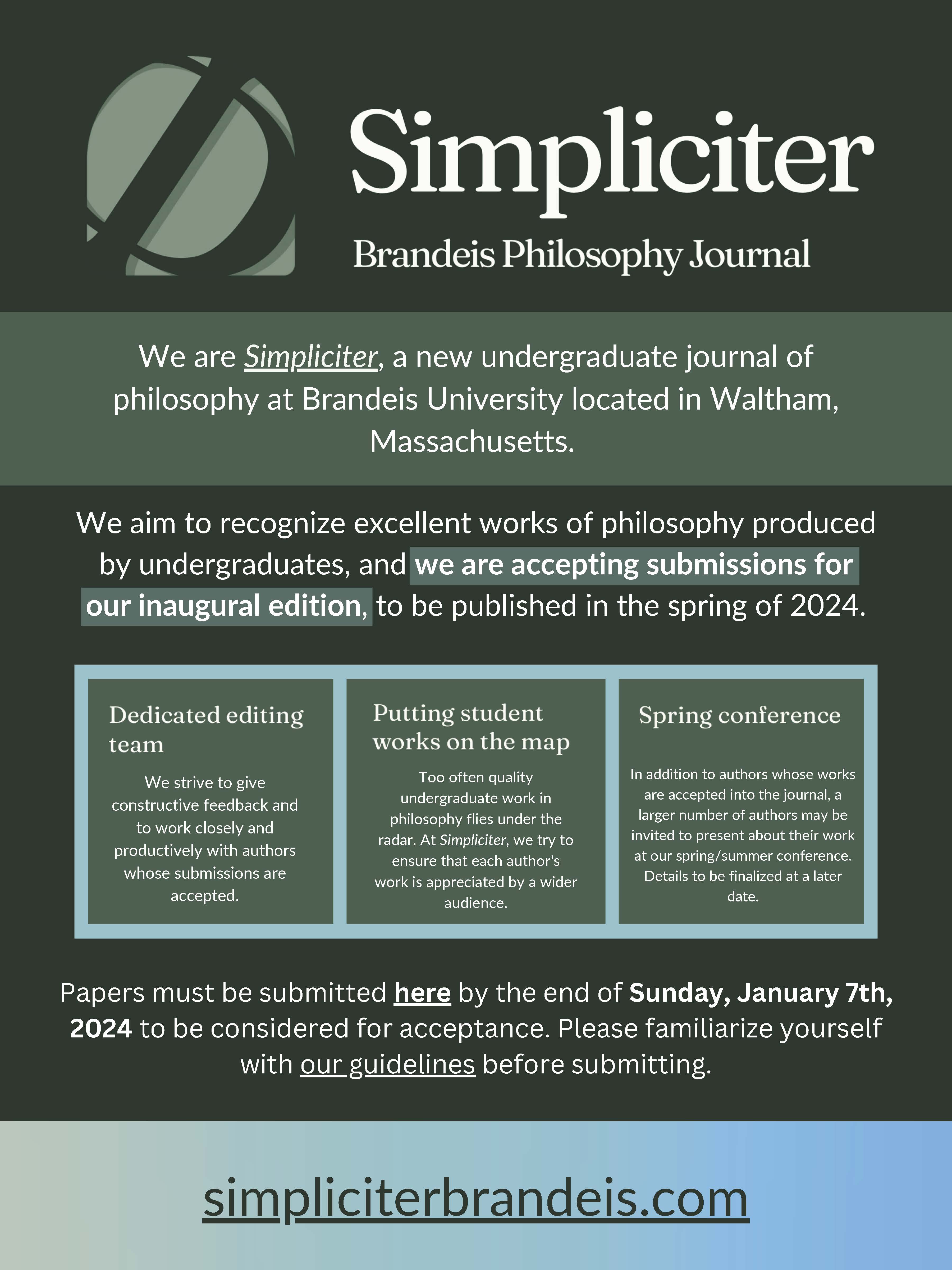 Call for papers for Simpliciter journal