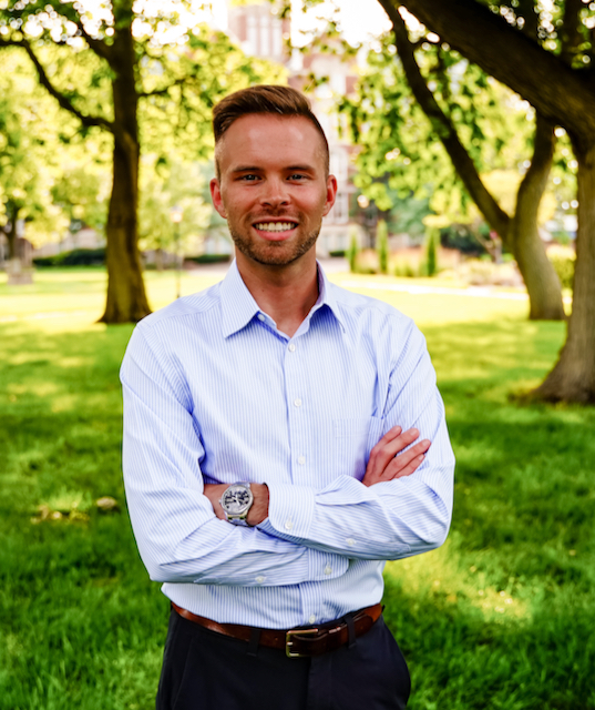 image of man outside by trees