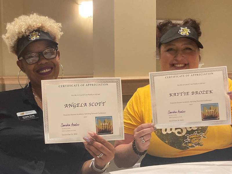 Photo of Kaytie Brozek and Angela Scott.