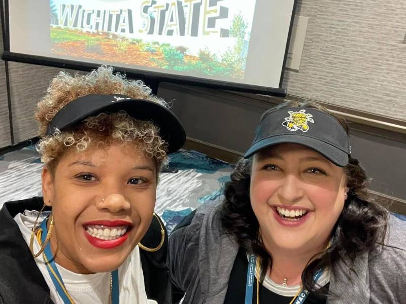 Photo of Kaytie Brozek and Angela Scott.
