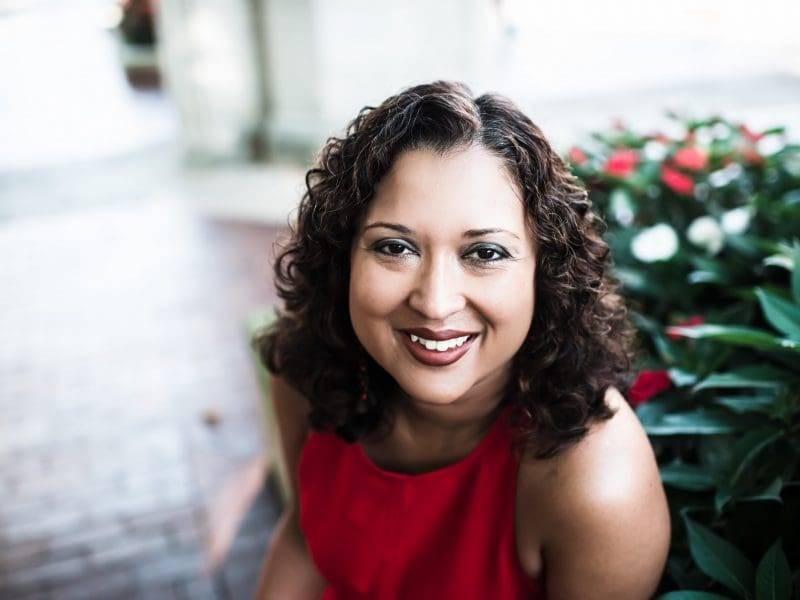 Headshot of Words by Women presenter, Dr. Amrita Chakrabarti Myers