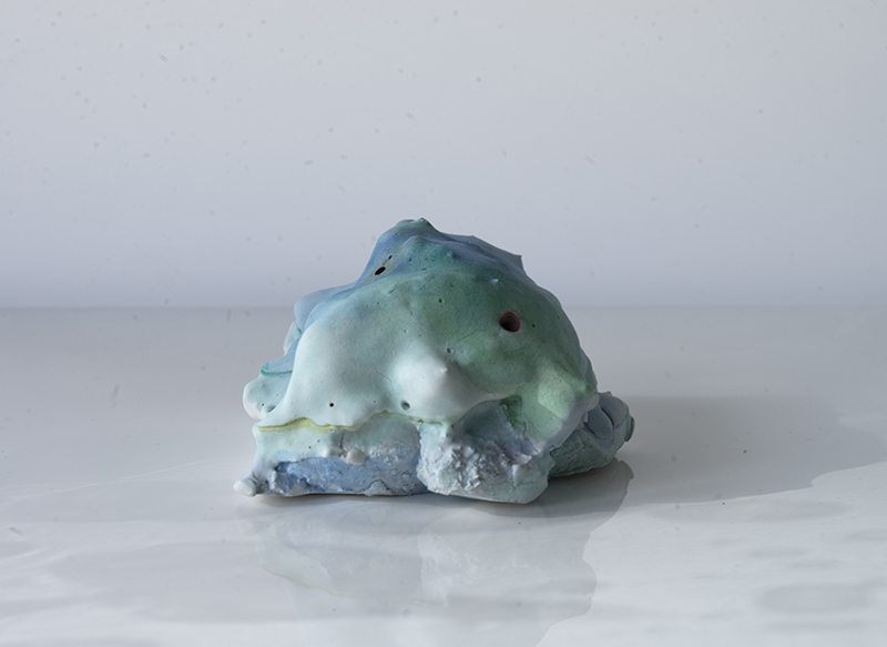 TRAPPIST 1, rock sample, .008, organic composition, 3.5” x 2.5”, 2019