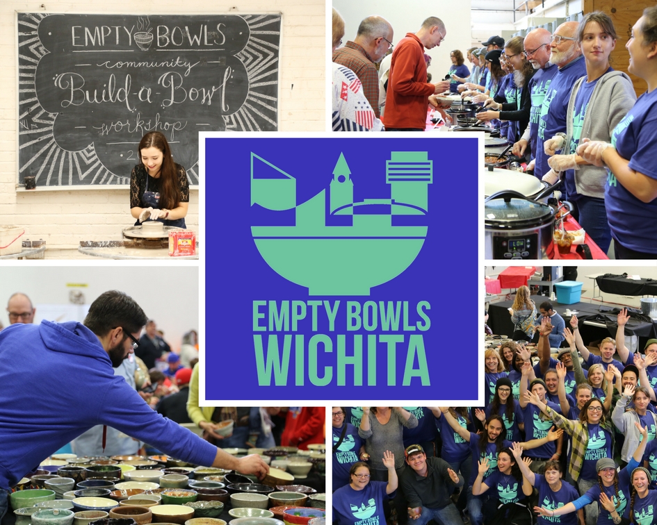 Empty Bowls Wichita logo. 